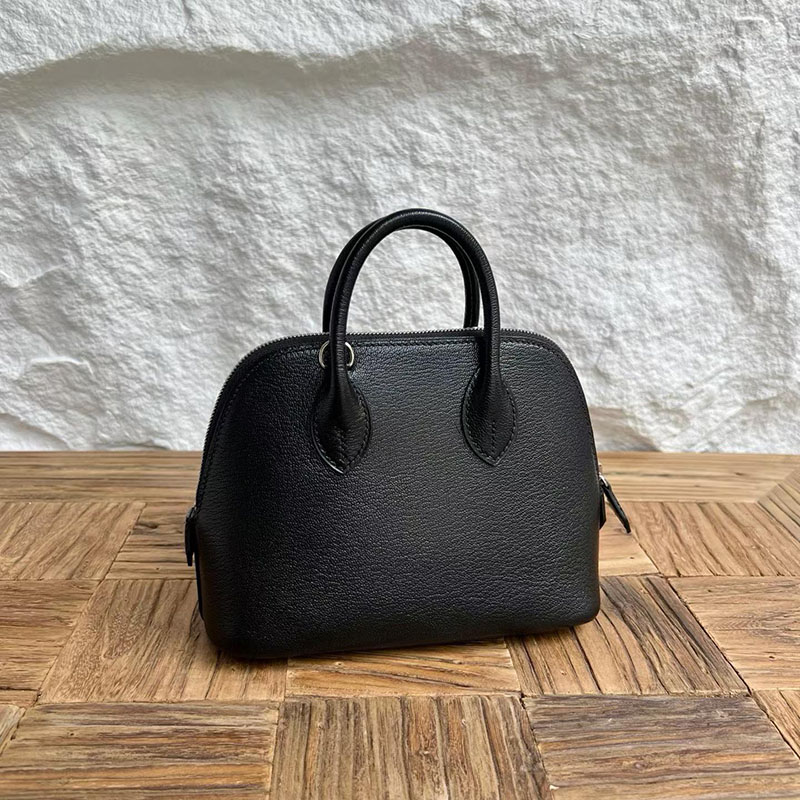 エルメスコピー通販 HERMES ボリード1923 ミニ 黒 ブラック シェブルミゾル シルバー金具 H073444CK89 ボリード ミニ 定価 2026 - 画像 (8)