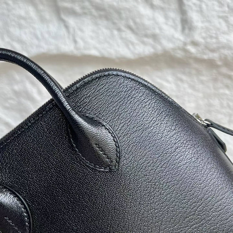 エルメスコピー通販 HERMES ボリード1923 ミニ 黒 ブラック シェブルミゾル シルバー金具 H073444CK89 ボリード ミニ 定価 2026 - 画像 (7)