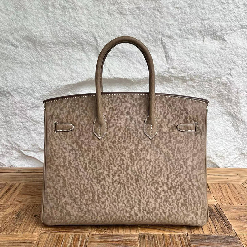 エルメスコピー通販 HERMES バーキン35 エトゥープ ヴォーエプソン シルバー金具 H041703CK18 エルメスバーキン35コピー - 画像 (8)