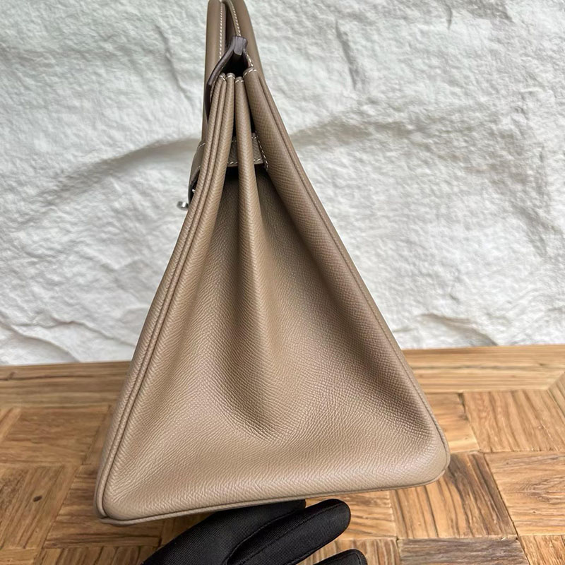 エルメスコピー通販 HERMES バーキン35 エトゥープ ヴォーエプソン シルバー金具 H041703CK18 エルメスバーキン35コピー - 画像 (6)