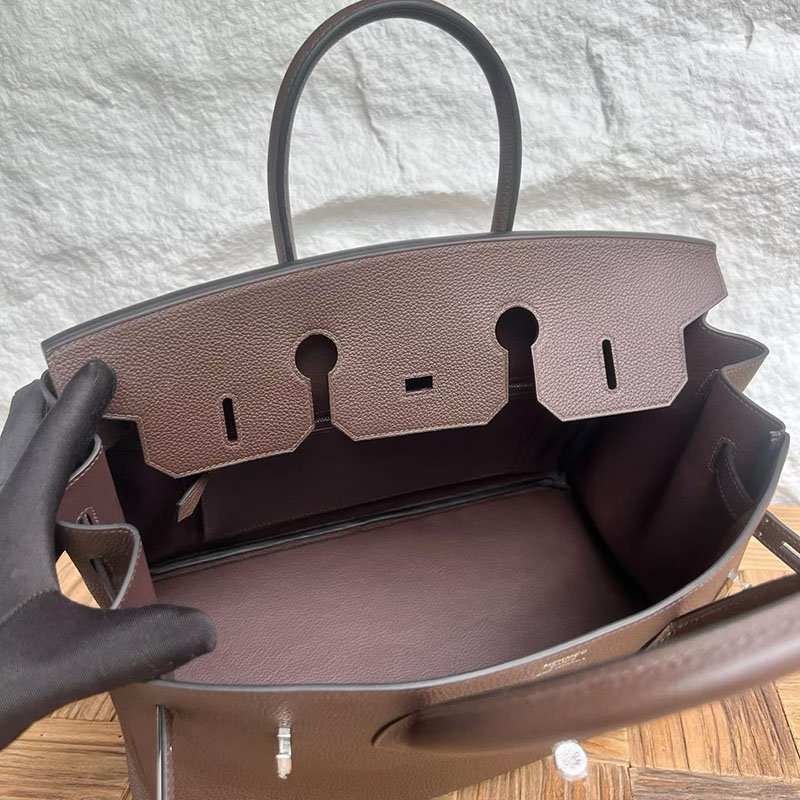 エルメスコピー通販 HERMES バーキン35 エベンヌ トゴ シルバー金具 H027634CK46 バーキン35 サイズ感 - 画像 (5)