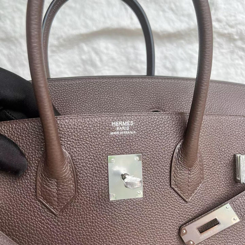 エルメスコピー通販 HERMES バーキン35 エベンヌ トゴ シルバー金具 H027634CK46 バーキン35 サイズ感 - 画像 (4)