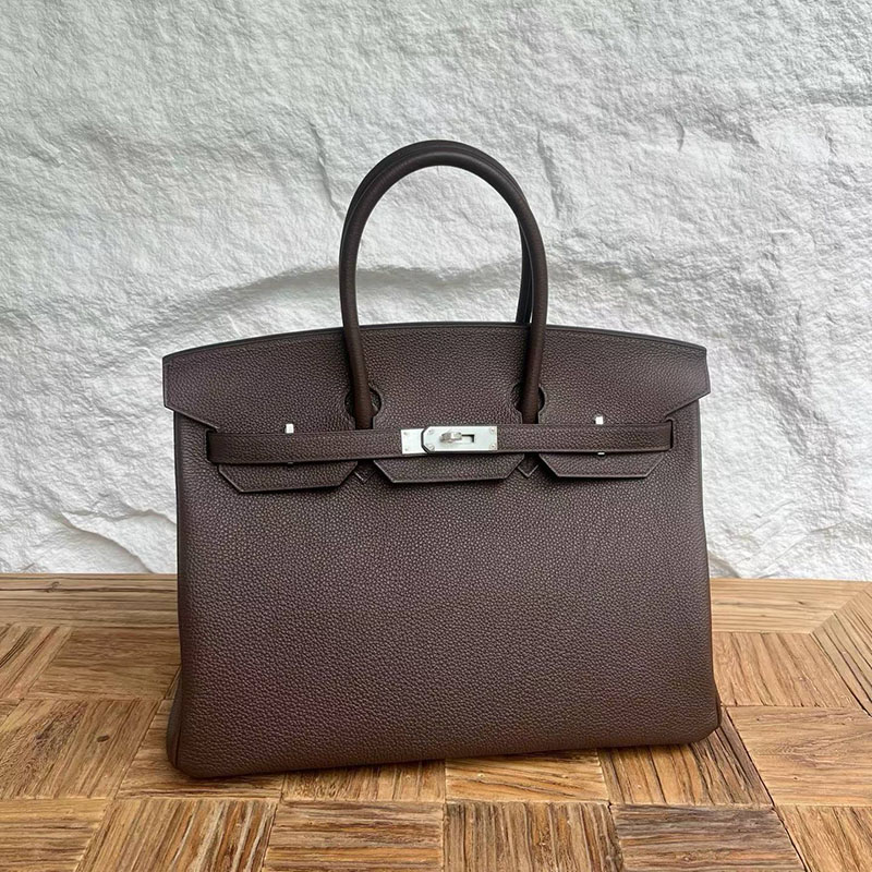 エルメスコピー通販 HERMES バーキン35 エベンヌ トゴ シルバー金具 H027634CK46 バーキン35 サイズ感 - 画像 (2)