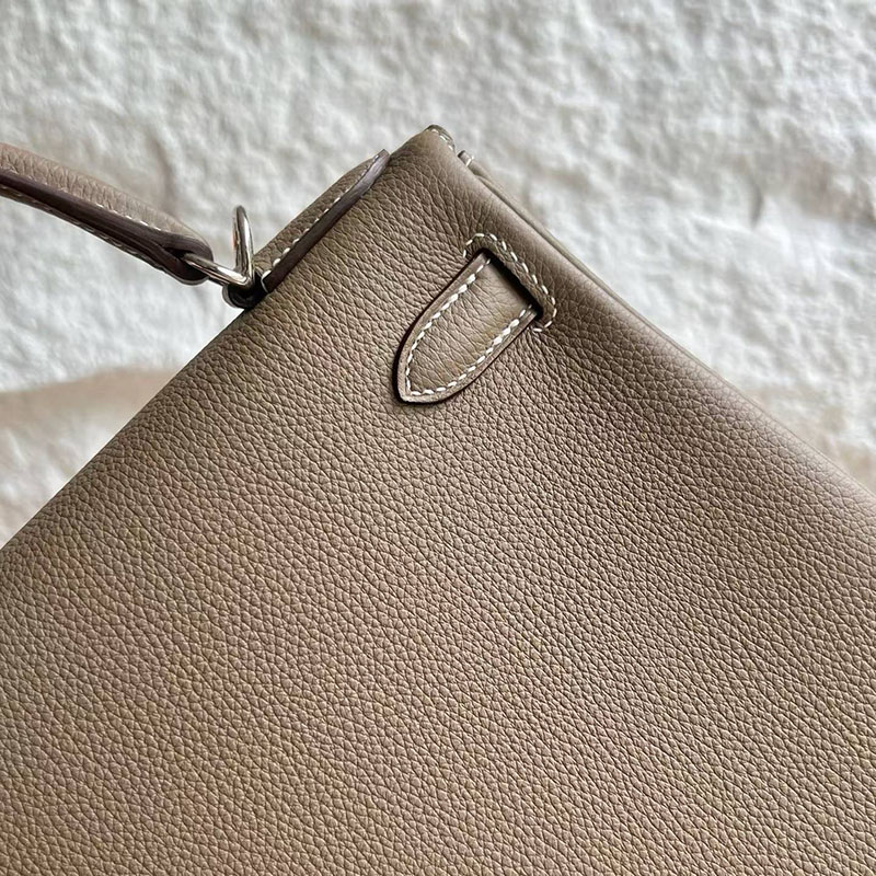 エルメスコピー通販 HERMES ケリー28 内縫い エトゥープ トゴ シルバー金具 H027630CK18 エルメス ケリーバッグ 定価 - 画像 (7)