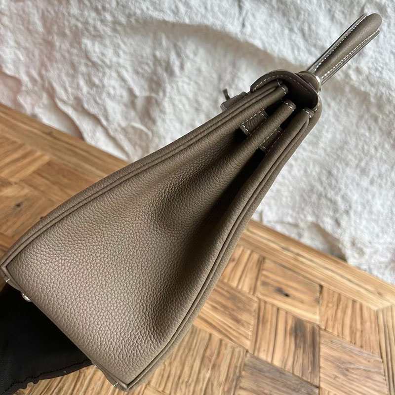 エルメスコピー通販 HERMES ケリー28 内縫い エトゥープ トゴ シルバー金具 H027630CK18 エルメス ケリーバッグ 定価 - 画像 (6)