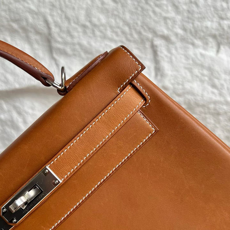 エルメスコピー通販 HERMES ケリー28 内縫い フォーブ バレニア シルバー金具 2634107 エルメス ケリー28 定価 - 画像 (9)