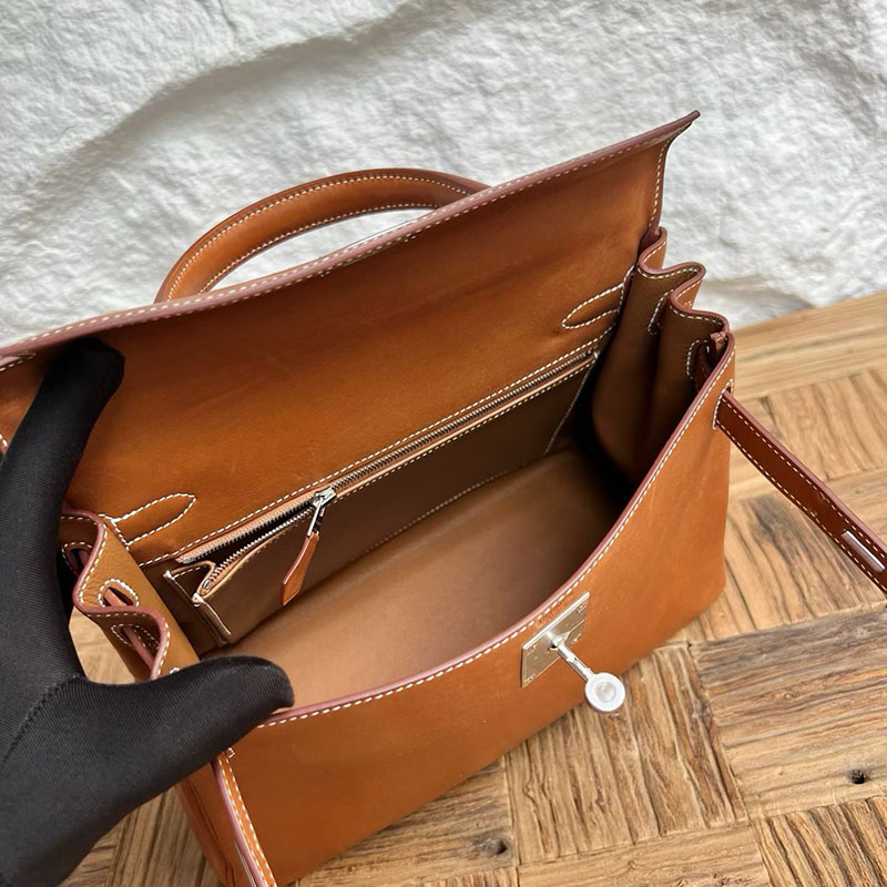 エルメスコピー通販 HERMES ケリー28 内縫い フォーブ バレニア シルバー金具 2634107 エルメス ケリー28 定価 - 画像 (5)