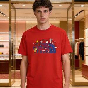 コラボレーションコットンTシャツ