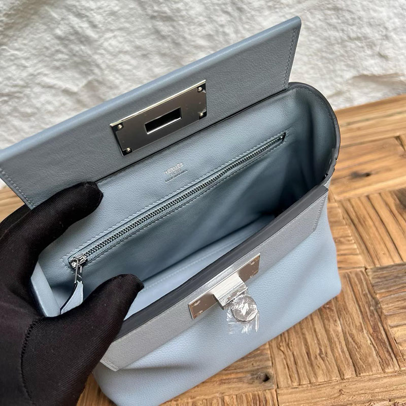 エルメスコピー通販 HERMES ミニ ヴァンキャトル ブルーラン エバーカラー/スイフト シルバー金具 H079218CKJ7 ヴァンキャトル ミニ 人気 - 画像 (6)