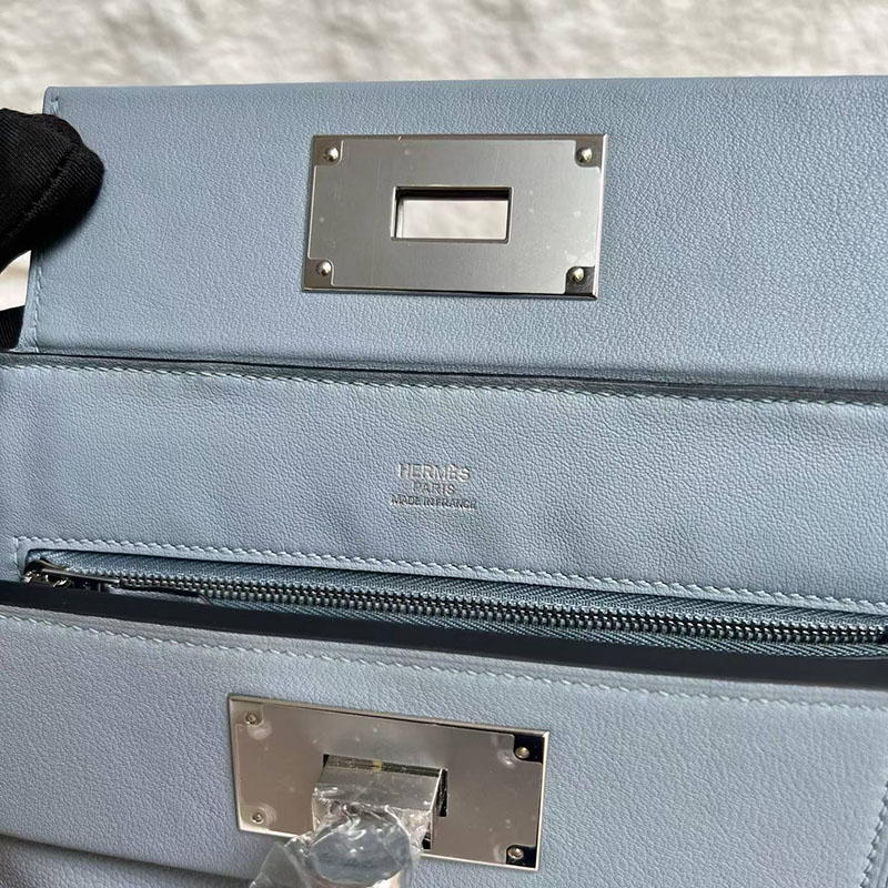 エルメスコピー通販 HERMES ミニ ヴァンキャトル ブルーラン エバーカラー/スイフト シルバー金具 H079218CKJ7 ヴァンキャトル ミニ 人気 - 画像 (4)