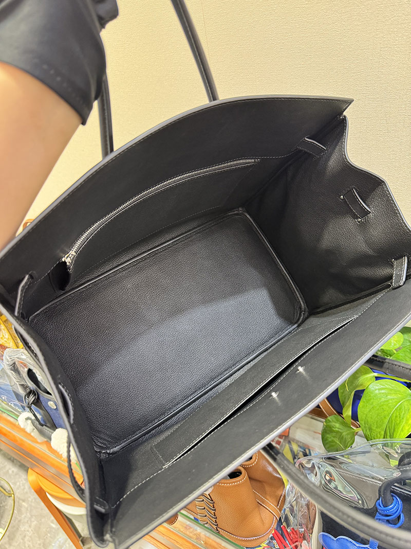 エルメスコピー通販 HERMES バーキンシャドウ35 ブラック スイフト シルバー金具 2634128 バーキン シャドウ35 - 画像 (2)