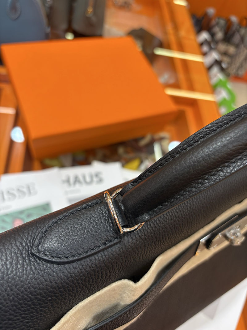 エルメスコピー通販 HERMES マキシケリー 42cm 内縫い ブラック トゴ シルバー金具 H085340CK89 エルメス マキシケリー メンズ - 画像 (5)