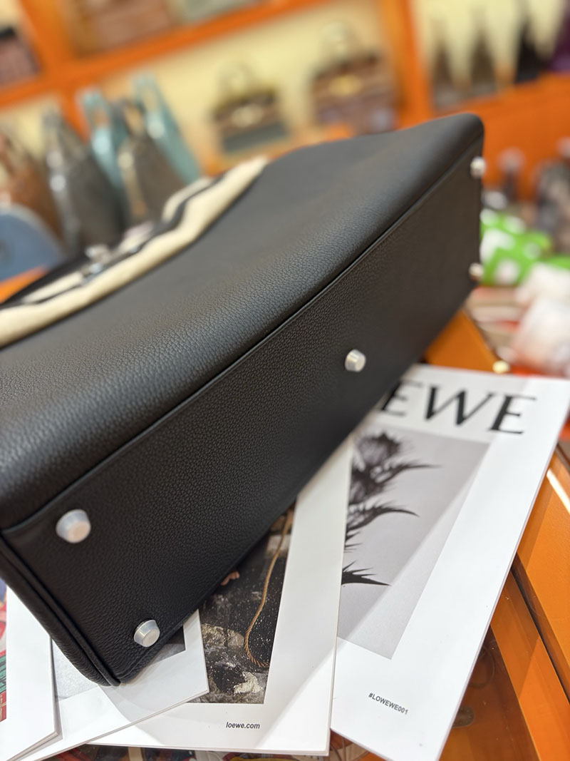 エルメスコピー通販 HERMES マキシケリー 42cm 内縫い ブラック トゴ シルバー金具 H085340CK89 エルメス マキシケリー メンズ - 画像 (3)