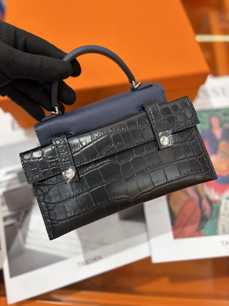 エルメスコピー通販 HERMES ケリードール ピクト ミニハンドバッグ ブルーインディゴ シルバー金具 2634136 エルメス ケリードール バッグ - 画像 (3)