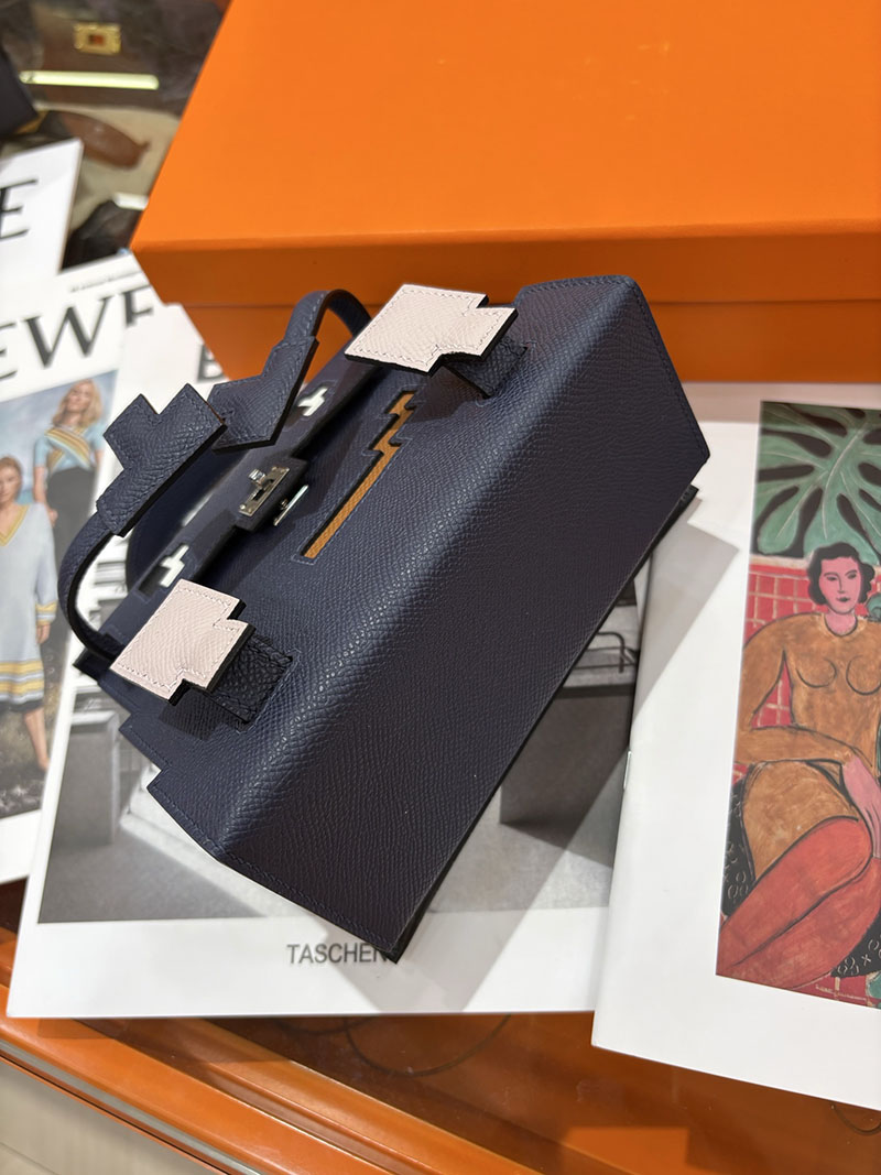 エルメスコピー通販 HERMES ケリードール ピクト ミニハンドバッグ ブルーインディゴ シルバー金具 2634136 エルメス ケリードール バッグ - 画像 (2)