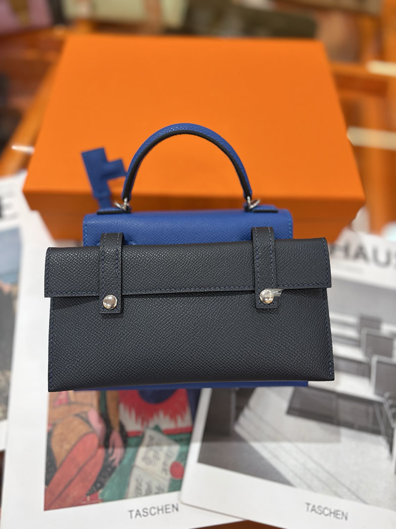 エルメスコピー通販 HERMES ケリードール ピクト ミニハンドバッグ ブルーロイヤル シルバー金具 2634138 ケリードール ピクト レディース - 画像 (3)