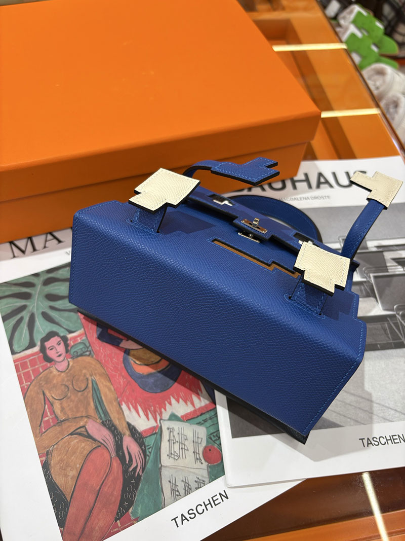エルメスコピー通販 HERMES ケリードール ピクト ミニハンドバッグ ブルーロイヤル シルバー金具 2634138 ケリードール ピクト レディース - 画像 (2)