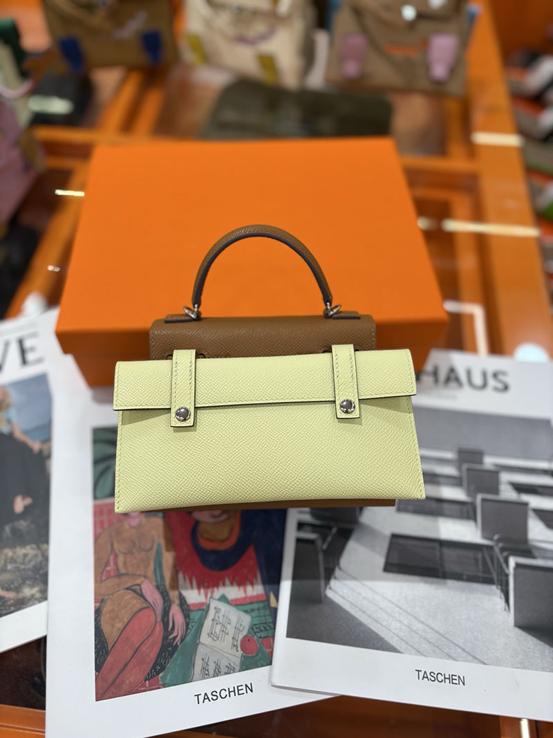 エルメスコピー通販 HERMES ケリードール ピクト ミニハンドバッグ ゴールド シルバー金具 2634142 ケリードール ピクト 定価 - 画像 (3)
