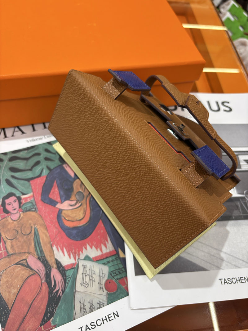 エルメスコピー通販 HERMES ケリードール ピクト ミニハンドバッグ ゴールド シルバー金具 2634142 ケリードール ピクト 定価 - 画像 (2)