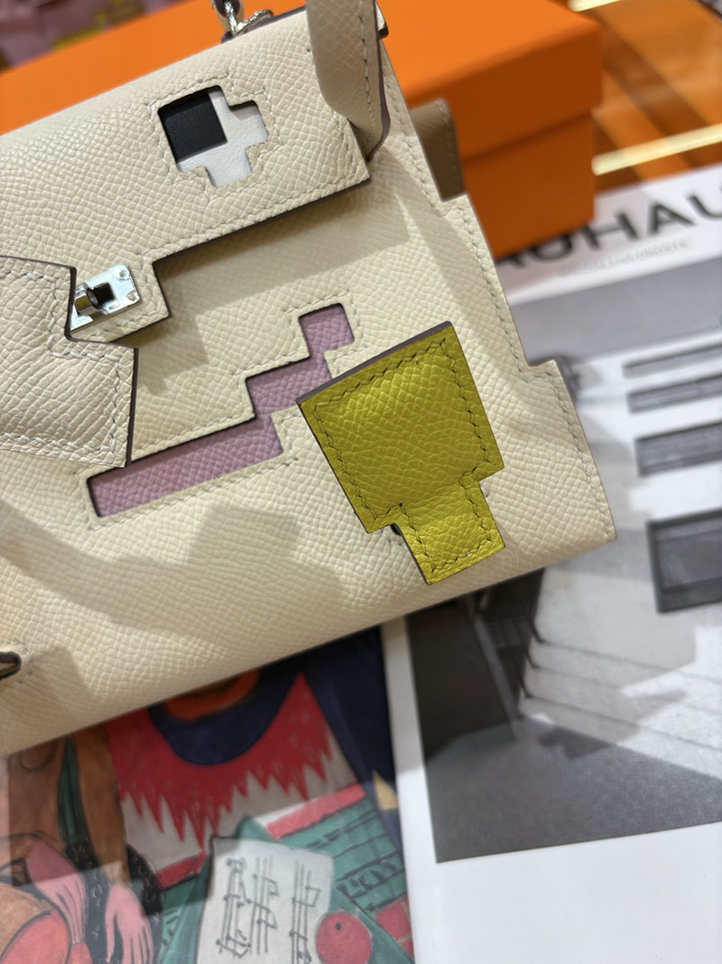 エルメスコピー通販 HERMES ケリードール ピクト ミニハンドバッグ ナタ アイボリー シルバー金具 2634143 エルメス ミニハンドバッグ - 画像 (8)