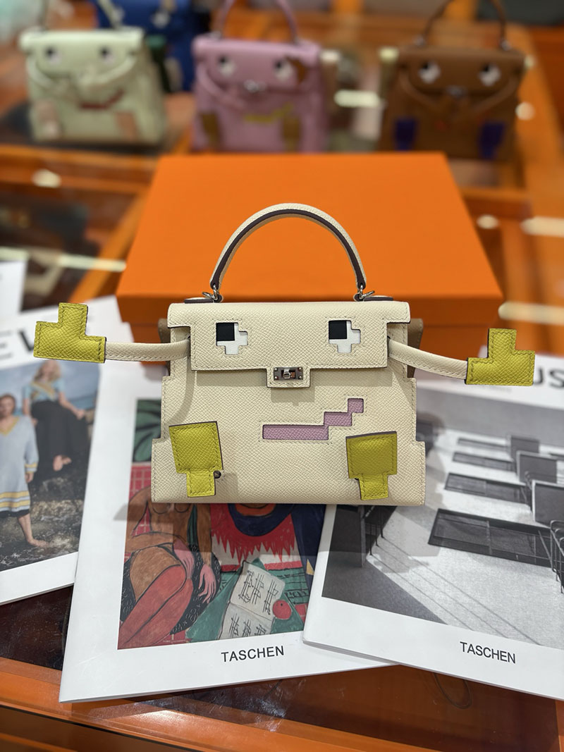 エルメスコピー通販 HERMES ケリードール ピクト ミニハンドバッグ ナタ アイボリー シルバー金具 2634143 エルメス ミニハンドバッグ - 画像 (7)