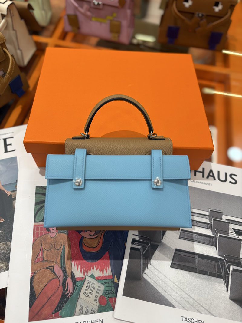 エルメスコピー通販 HERMES ケリードール ピクト ミニハンドバッグ チャイ ブラウン シルバー金具 2634145 ケリードールピクト スーパーコピー - 画像 (3)