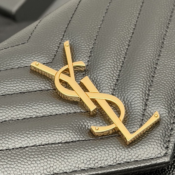 YSL サンローラン バッグ 人気 Saint Laurent カサンドラ クラシック チェーンウォレット ブラック 2634164 サンローラン バッグ アウトレット - 画像 (5)