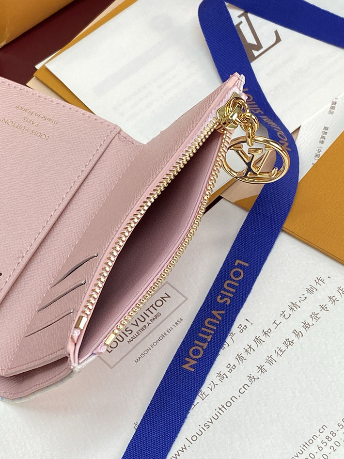 最高級ルイヴィトンスーパーコピー Louis Vuitton ポルトフォイユ・ヴィクトリーヌ LVスタンプ ブルー M29461 ルイヴィトン 財布 レディース - 画像 (5)