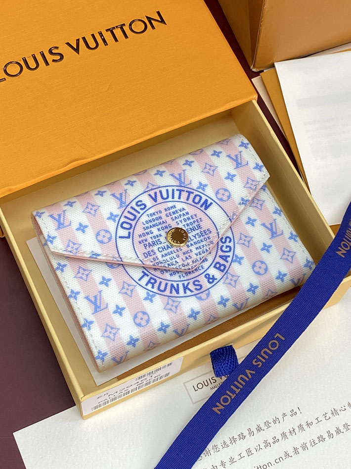 最高級ルイヴィトンスーパーコピー Louis Vuitton ポルトフォイユ・ヴィクトリーヌ LVスタンプ ブルー M29461 ルイヴィトン 財布 レディース - 画像 (13)