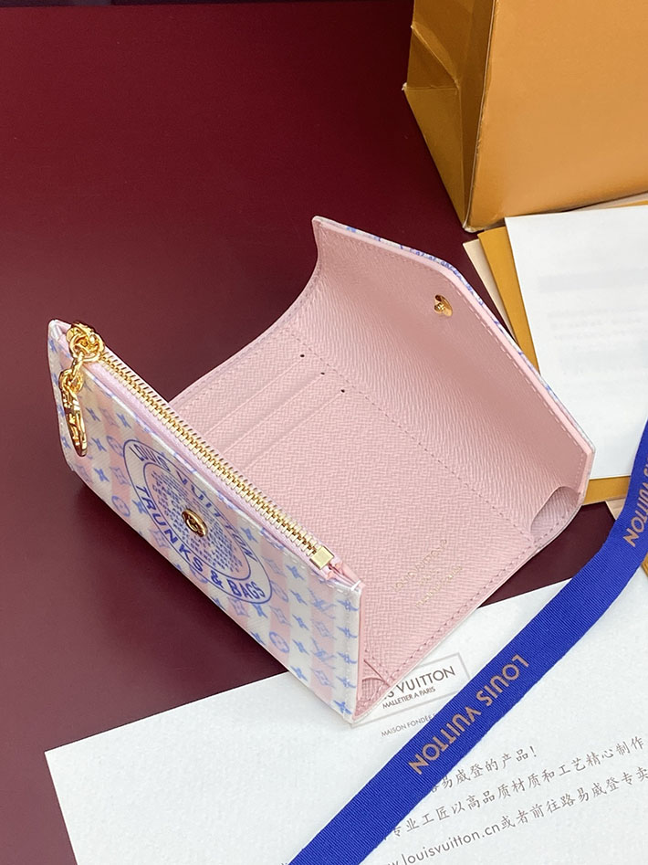 最高級ルイヴィトンスーパーコピー Louis Vuitton ポルトフォイユ・ヴィクトリーヌ LVスタンプ ブルー M29461 ルイヴィトン 財布 レディース - 画像 (10)