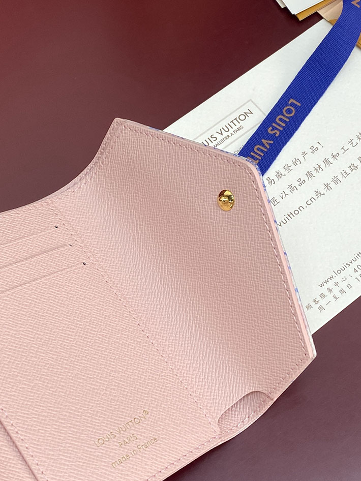 最高級ルイヴィトンスーパーコピー Louis Vuitton ポルトフォイユ・ヴィクトリーヌ LVスタンプ ブルー M29461 ルイヴィトン 財布 レディース - 画像 (8)