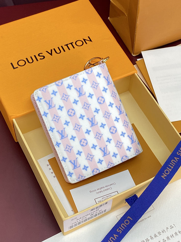 最高級ルイヴィトンスーパーコピー Louis Vuitton ポケットウォレット・LV チャーム LVスタンプ ブルー M29058 ルイヴィトン 財布 ミニ - 画像 (14)