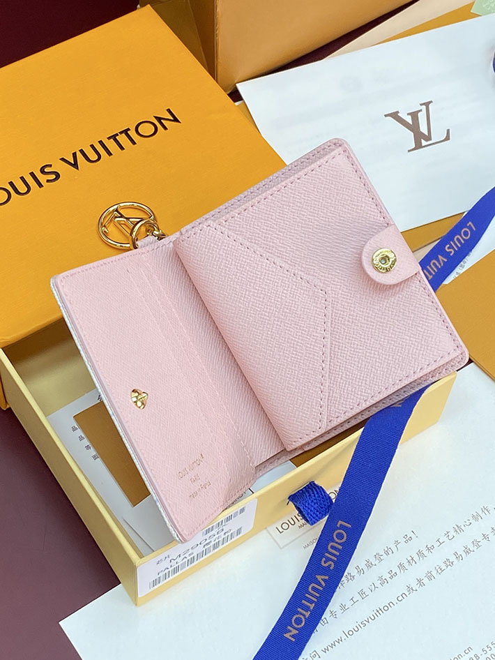 最高級ルイヴィトンスーパーコピー Louis Vuitton ポケットウォレット・LV チャーム LVスタンプ ブルー M29058 ルイヴィトン 財布 ミニ - 画像 (12)