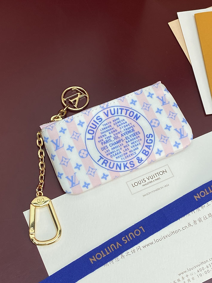 最高級ルイヴィトンスーパーコピー Louis Vuitton カード&キーケース ポシェット・クレ LVスタンプ ブルー 2634179 ルイヴィトン カードケース 財布代わり - 画像 (6)