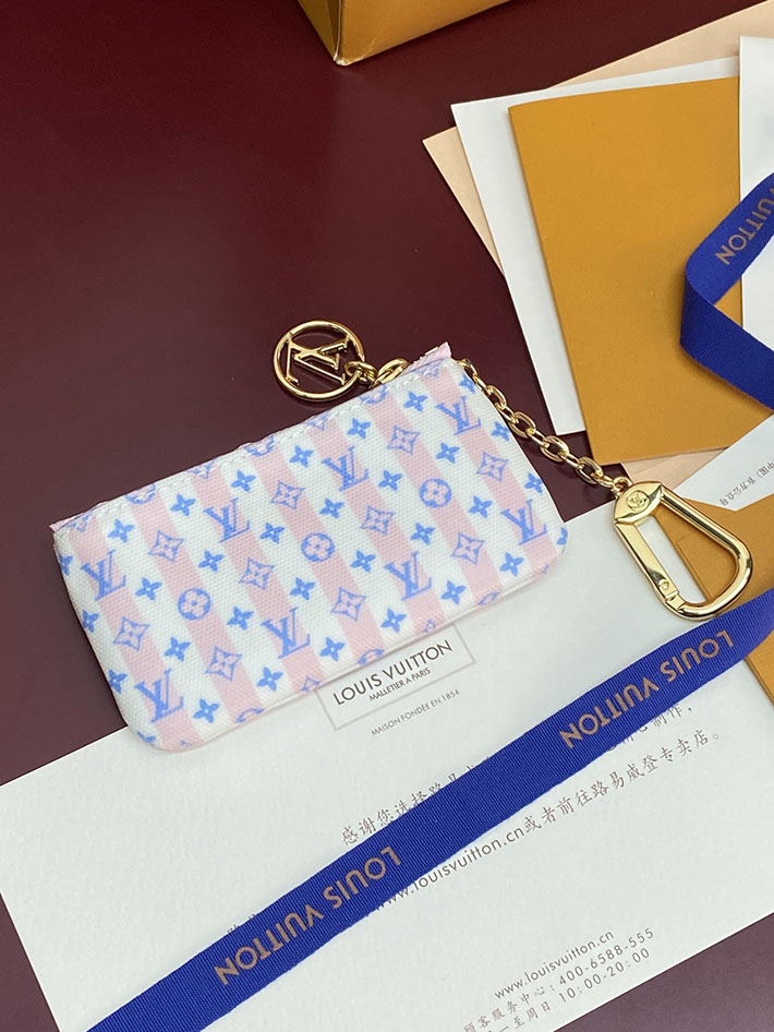 最高級ルイヴィトンスーパーコピー Louis Vuitton カード&キーケース ポシェット・クレ LVスタンプ ブルー 2634179 ルイヴィトン カードケース 財布代わり - 画像 (5)