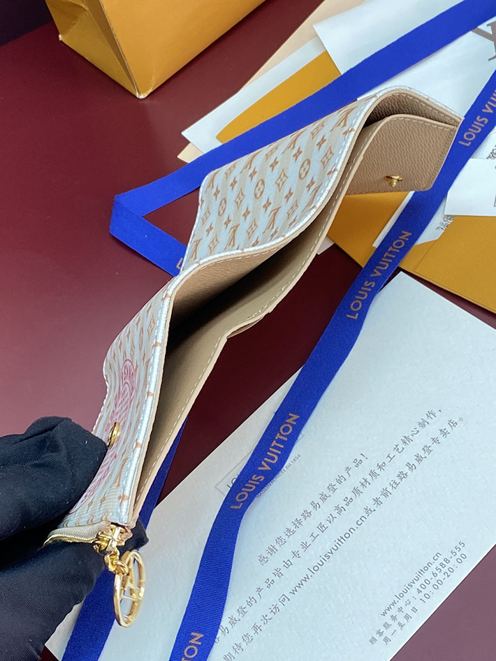 最高級ルイヴィトンスーパーコピー Louis Vuitton ポルトフォイユ・ヴィクトリーヌ LVスタンプ バナナ M29024 ルイヴィトン 財布 ピンク - 画像 (9)