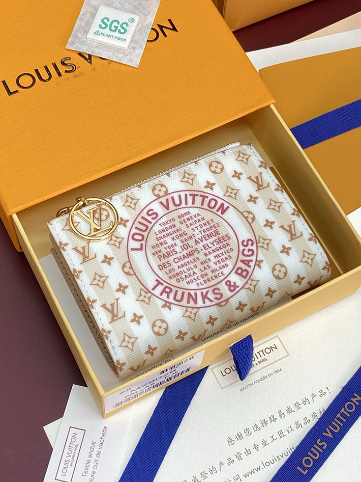 最高級ルイヴィトンスーパーコピー Louis Vuitton ポルトフォイユ・リサ LVスタンプ バナナ M29455 ルイヴィトン 財布 二つ折り - 画像 (11)