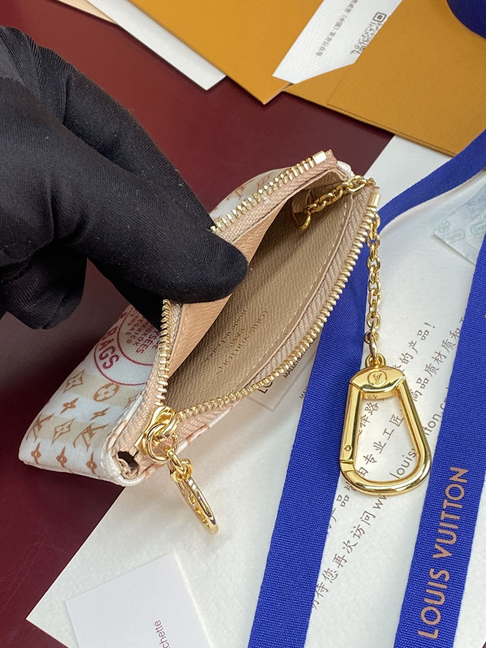 最高級ルイヴィトンスーパーコピー Louis Vuitton カード&キーケース ポシェット・クレ LVスタンプ バナナ M29023 ルイヴィトン 小銭入れ 新作 - 画像 (8)