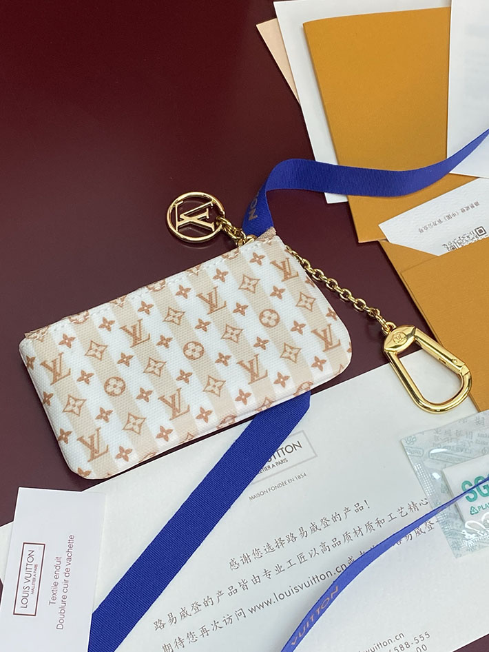 最高級ルイヴィトンスーパーコピー Louis Vuitton カード&キーケース ポシェット・クレ LVスタンプ バナナ M29023 ルイヴィトン 小銭入れ 新作 - 画像 (5)
