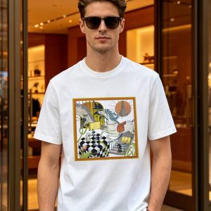 エルメス メンズTシャツ ロゴ