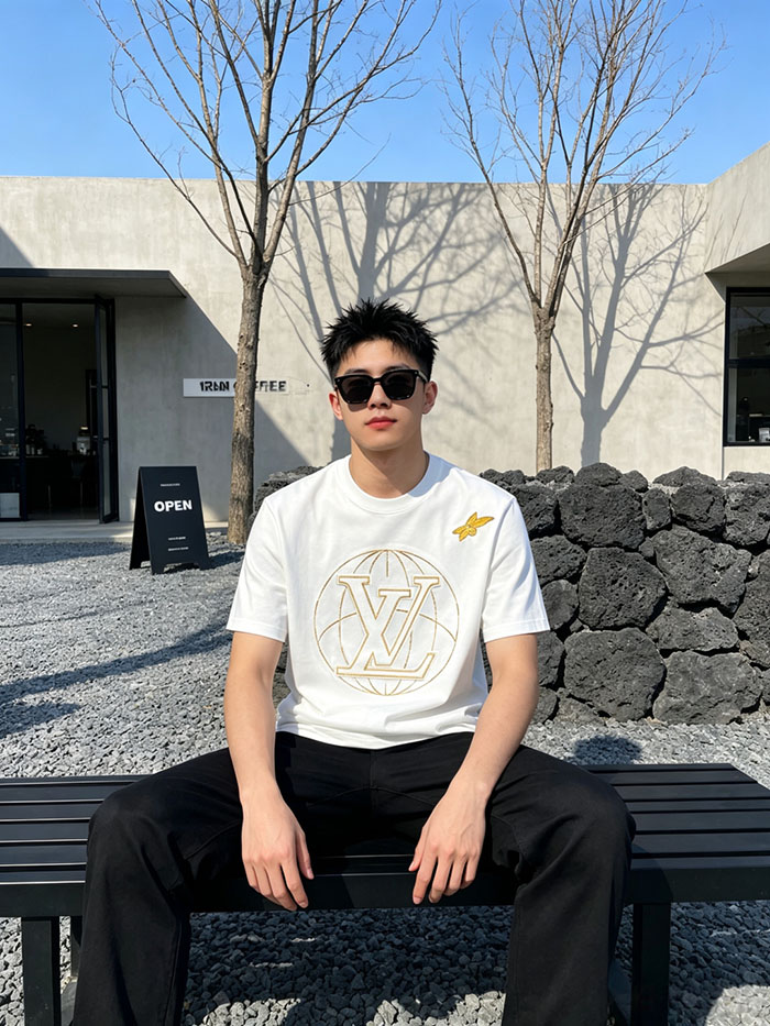 ルイ・ヴィトン ホワイトコットンTシャツ