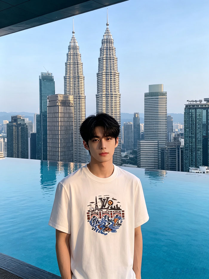 ルイ・ヴィトンのスタイリッシュでクールなTシャツ
