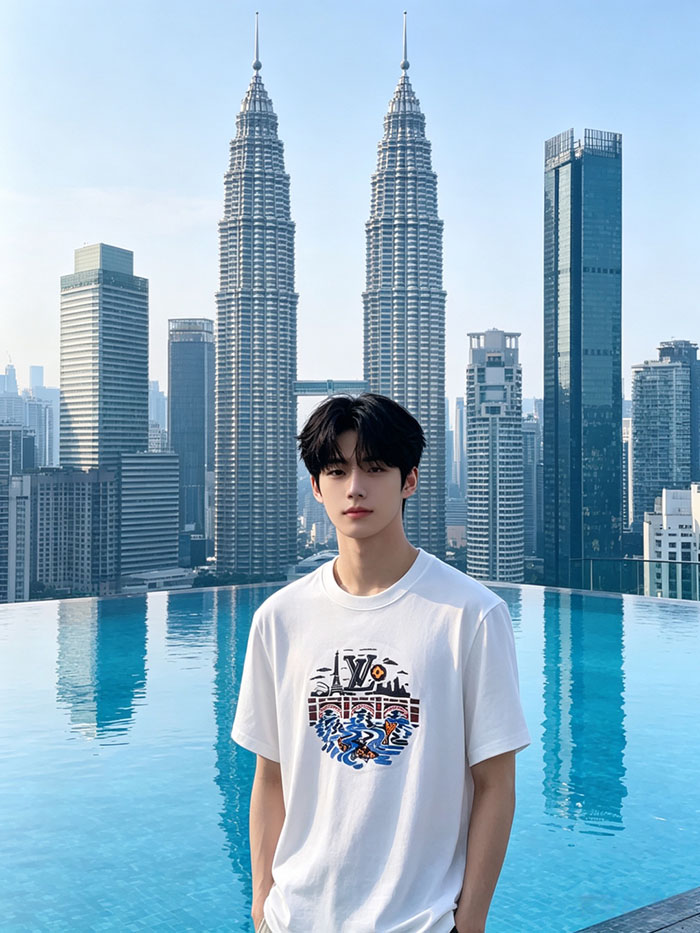 最高級ルイヴィトンスーパーコピー Louis Vuitton コットン 2026年当店最新の半袖クルーネックTシャツclothes202600408 ルイ・ヴィトンのスタイリッシュでクールなTシャツ - 画像 (9)