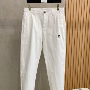 メンズ白カジュアルパンツ