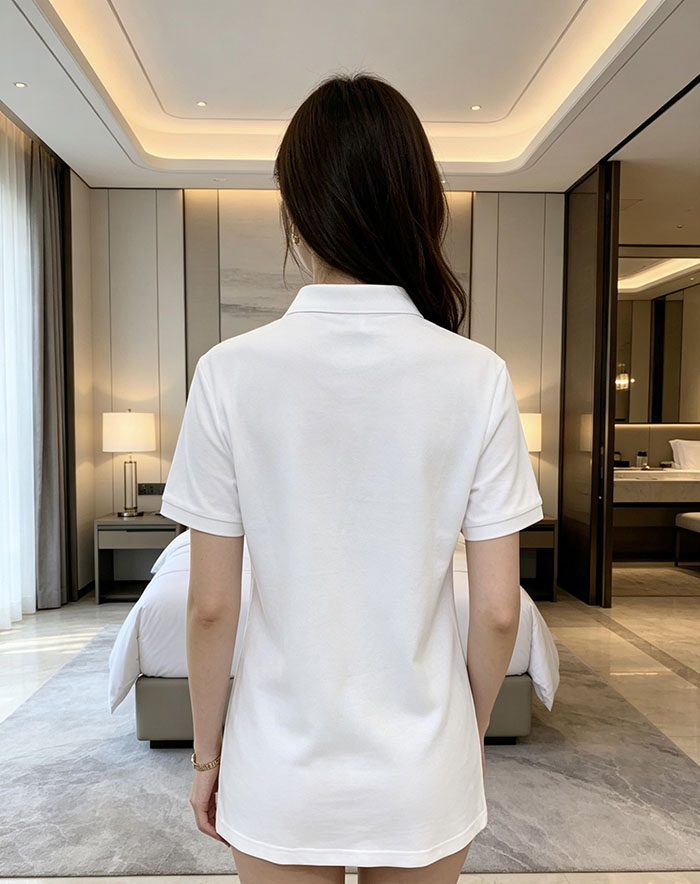最高級ルイヴィトンスーパーコピー Louis Vuitton コットン 2026年春夏新作クラシックロゴポロシャツclothes202600428 ルイ・ヴィトンポロシャツ 白 - 画像 (5)