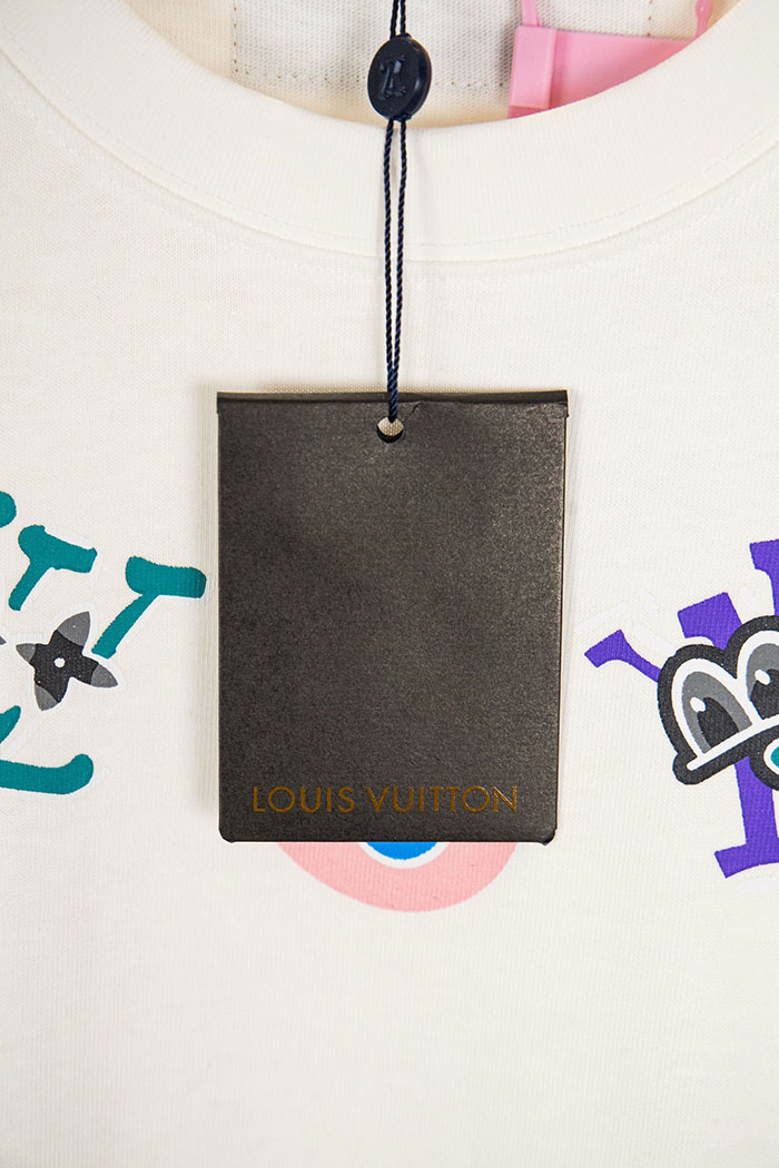 最高級ルイヴィトンスーパーコピー Louis Vuitton コットン カラフルな刺繍入り2026年春夏新作半袖Tシャツ clothes202600429 ルイ・ヴィトン 通気性のあるピュアコットンTシャツ - 画像 (10)