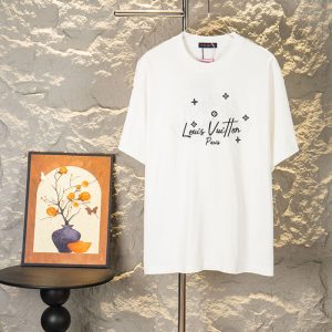 ルイ・ヴィトン ホワイト クルーネック Tシャツ
