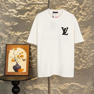 ルイ・ヴィトン ホワイト クルーネック Tシャツ