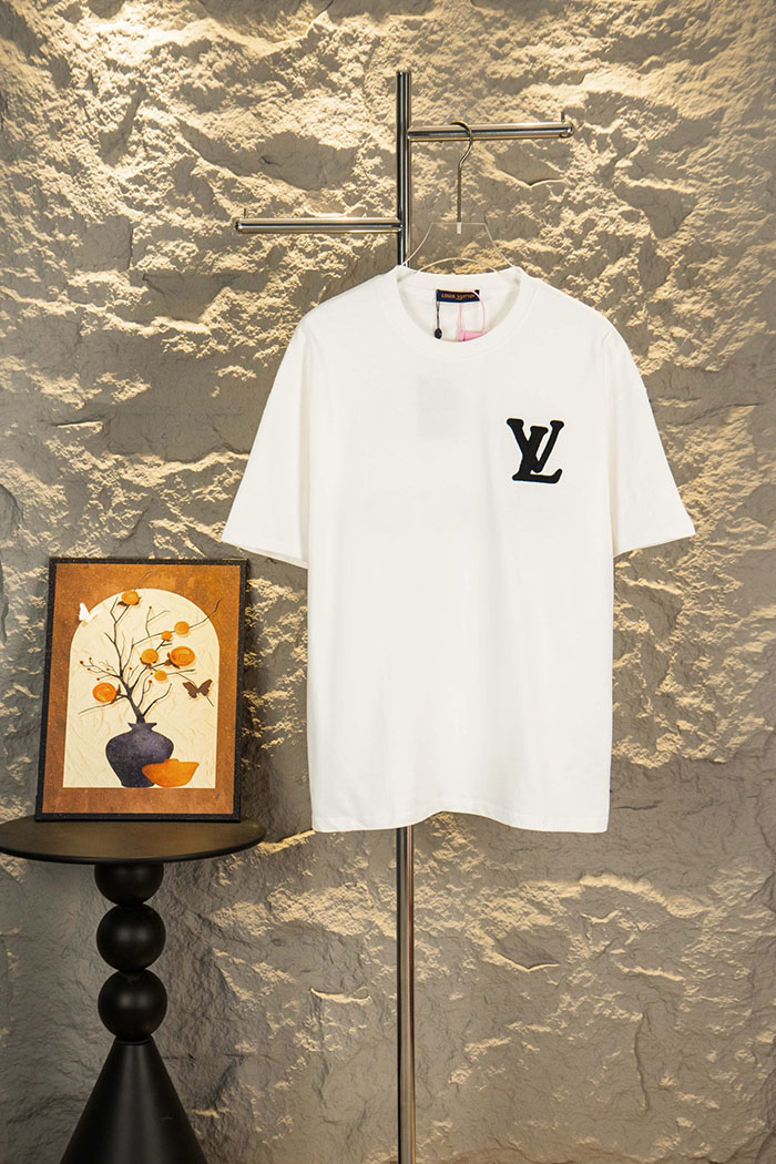 ルイ・ヴィトン ホワイト クルーネック Tシャツ