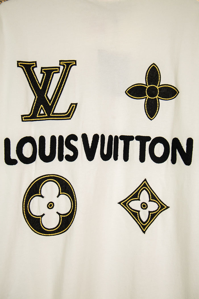 最高級ルイヴィトンスーパーコピー Louis Vuitton コットン ニュークラシックレターロゴクルーネック半袖Tシャツ clothes202600434 ルイ・ヴィトン ホワイト クルーネック Tシャツ - 画像 (8)